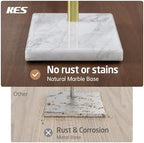 KES Freestanding Toilet Paper Holder, Brushed Gold, Marble Base, SUS304 - Image 2