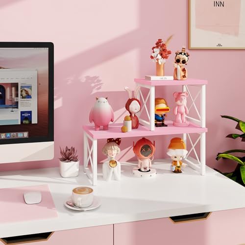 ELITEROO Desktop Shelf, 2 Tier Independent Stackable Desk Stand - Image 2