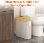 Lifewit Toilet Paper Storage Holder, Extra Large Stand Basket, 30L, Beige - Image 2