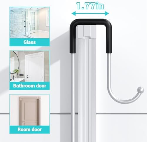 Aitatty Over the Door Hanging Shower Caddy: No Drill Rustproof Shower Rack - Image 4