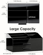 ProCase Cologne Organizer for Men with Drawer, Bathroom Organizer -2 Layer - Image 3