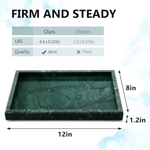 Real Natural Marble Tray for Bathroom, Vanity, Kitchen Counter & Desktop - Image 2