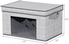 Univivi Fabric Storage Bins with Lids for Closet, 4 Pack, Grey - Image 2