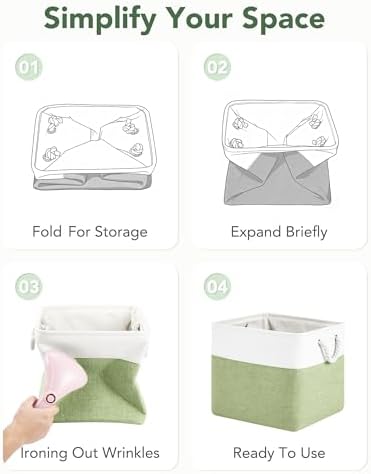 13x15x13 Inch Large Storage Bins with Cotton Rope Handles 6-Pack - Image 6