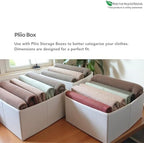 PLIIO 10-Pack Medium Filers, Foldable Clothes Organizer - Durable Tshirt Folder - Shirt Folding Organizer for Wardrobe Drawer - Image 6