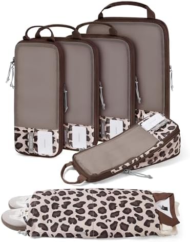 BAGSMART Compression Packing Cubes for Travel Essentials by BAGSMART