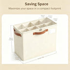 Varhomax Shoe Organizer Box for Closet, Small Foldable Shoe Storage Bin - Image 3
