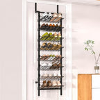 DTUQYX Over the Door Shoe Organizer - 8 Tiers Adjustable Shoe Rack for Door Hanging Heavy Duty Metal Shoe Organizer for Closet for Shoes,Accessories, 67.52'' L x 17.91" W x 9.84" H by DTUQYX