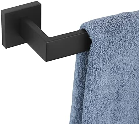 KOKOSIRI 32-Inch Single Towel Bar, Bathroom Kitchen Towel Holder, Wall Mounted SUS304 Stainless Steel Towel Rack, Matte Black, B4003BK-L32 by KOKOSIRI