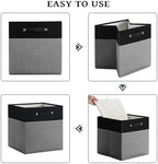 FinishingBo 13x13x13 Storage Cube Bins 6 Pack, Cube Shelf Baskets - Image 4
