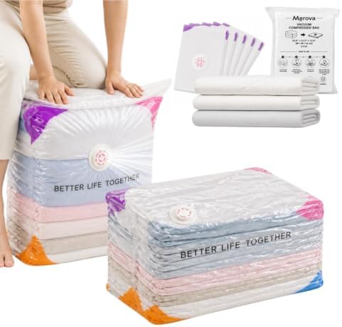 5 Pack L No-Pump Vacuum Storage Bags, 31.5 x 23.6 x 12.6 Inch Space Saver Bags for Comforters, Blankets, Clothes and Bedding by Unknown