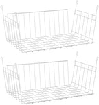 ClosetMaid Hanging Mesh Storage Basket, White, 18 in, 2-Pack by Unknown