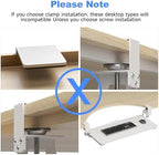 XINLEI Keyboard Tray Under Desk Large C-Clamp 25.6" x 11.8" Board - Image 7