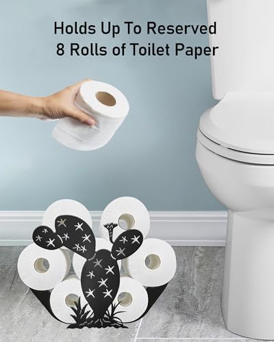 Cactus Toilet Paper Holder Stand, Funny Decor Toilet Paper Storage - Image 2