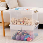 Citylife 32QT 2Packs Clear Craft Organizers and Storage Box with Tray - Image 5