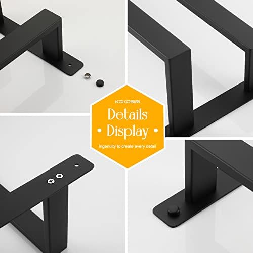 KOKOSIRI Towel Bars Black Bath Towel Holders 20 Inches Bathroom 2-Tiers Ladder Towel Rails Wall Mounted Towels Shelves Rack Stainless Steel, B5008BK-L20 - Image 4