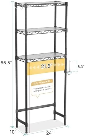 Over The Toilet Storage Shelf 3-Tier Bathroom Organizer and Storage Shelf - Image 3