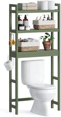 SONGMICS 3-Tier Bamboo Over The Toilet Storage, Adjustable Shelf, 66.9''H by SONGMICSbySONGMICSHOME