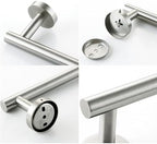 Nolimas 12 Inch Bath Hand Towel Bar SUS 304 Stainless Steel Towel Rod Rack Holder Round Wall Mounted Suit for Kitchen, Living Room&Toilet, Bathroom,Anti Rust Brushed Nickel-2 Pack - Image 6