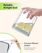 Airtight Food Containers Set with One-Touch Lid, Mixed Size Set (2.8 QT / 2.65 L & 4.2 QT / 4.0 L) with Scoop, Stackable Jars for Complete Kitchen Organization. - Image 3
