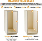 Pull Out Spice Rack Organizer for Cabinet, 8" W x 22.3" D x 25.2" H Multi-Use Solid Wood Slide Out Shelf for Kitchen Cabinet, Sliding Spice Rack for Cans & Jars, Pantry Organization - Image 4