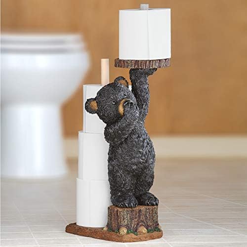 Aurrra Northwoods Bear Cub Toilet Paper Holder, 22" H - Image 3