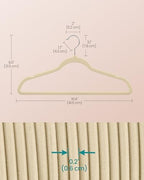 SONGMICS Velvet Hangers 100 Pack, Non-Slip, Heavy-Duty, Space-Saving - Image 6