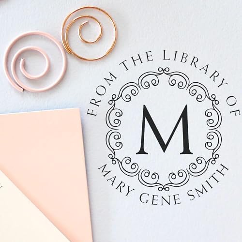 Custom Made Home Stamper - PSI Pre-Inked Regal Initials Personalized Name and Library Stamp for Muslim Business Owners - Custom Home Stamper for Books, Documents, and Personal Use - Easy to Use - Image 6