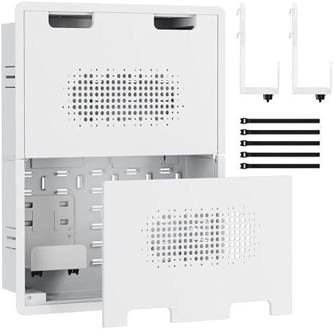 ynVISION.DESIGN 17" Recessed in-Wall Media Box for Clean TV Install, 2 Pack by ynVISIONDESIGN