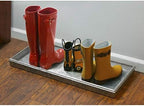 Good Directions Medium Boot Tray, Double Circles Multi-Purpose All Weather Decorative Boot Tray, Shoes, Plants, Garage, Patio Door, Pet Bowls, 30 inch Entry Indoor Shoe Tray, Galvanized Gray - Image 4