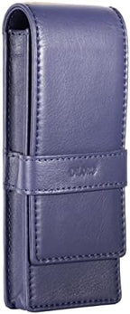 DiLoro Leather Triple Pen Case Pencil Pouch Holder for Three Fountain Ballpoint Rollerball Pens and Pencils - Image 2