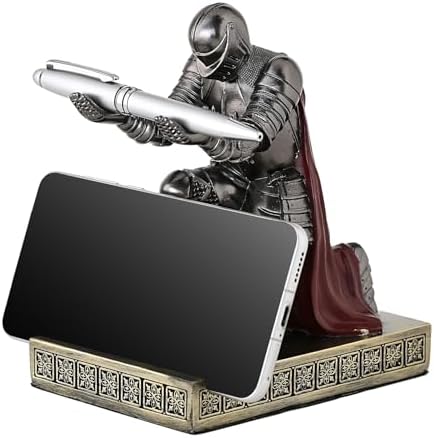 Windbreaker Soldier Knight Pen Holder Personalized Desk Accessory Iron - Image 2