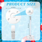 Briwooody Floating Pool Umbrella Stand with Table, Portable Shade Base Holder with Weighted Base and 4 Cup Holders, Pool Sunshade Support for Pools and Hot Tubs (Umbrella Not Included) - Image 2