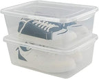 Jekiyo Clear Plastic Storage Bin, 14 Quart Latching Box with Lid, 4 Packs - Image 4