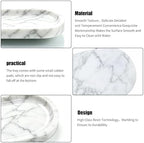 Oval Marble Tray for Bathroom, Marble Vanity Tray 10 x 5 x 0.6 - Image 4