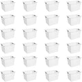 Sterilite Deep Ultra Basket, Open Top Plastic Storage Organizer, 24-Pack by Sterilite