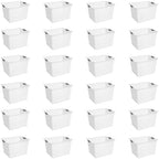 Sterilite Deep Ultra Basket, Open Top Plastic Storage Organizer, 24-Pack by Sterilite