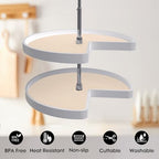 Lazy Susan Shelf Liner,Silicone Lazy Susan Liners for Kitchen Turntables – Non-Slip and Heat-Resistant for Added Convenience 2PCS - Image 5