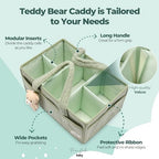 PeraBella Diaper Caddy Organizer for Changing Table, Storage Basket for Wipes, Gift for Baby Shower, Car Organizer, Nursery Organizer, Portable Storage (Pack of 2) - Image 2