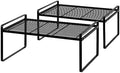 Shantton Cabinet Shelf Organizer, Pantry Shelf Rack, Black 16.1x10.6x7.3 by Shantton