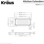 Kraus CS-3 Stainless Steel Colander - Image 4