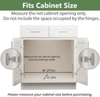 2 Tier Individual Pull Out Cabinet Organizer 27" W x 21½" D, Heavy Duty Cabinet Pull Out Shelves, Slide Out Drawers Organization for Kitchen Cabinets Bathroom - Image 4
