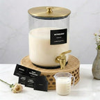 Glass Laundry Detergent Dispenser for Laundry Room Organization-Gold by Unknown