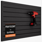 FRAYSCENT Slat Wall Paneling Garage Slat Wall Storage Systems Slatwall Panels Power Tool Organizer Wall Mount, PVC Garage Storage & Organization Products Slate Board (Black, 4ft x 2ft) by FRAYSCENT