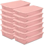 Sterilite Wheeled Latching Box w/Lids for Home & Office, 56 Quart, 12-Pack by Sterilite
