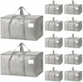 12 Pack Heavy Duty Waterproof Moving Bags, Foldable Totes by Unknown