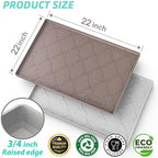 SIKADEER Waterproof Under Sink Mat 22" x 22" Silicone Mat Cabinet Protector - Image 3