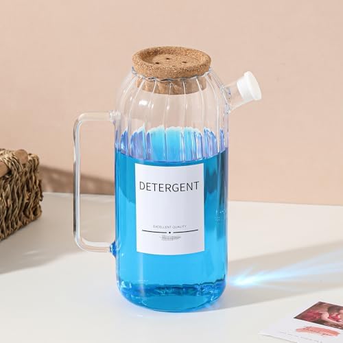 60oz Fabric Softener Dispenser,Liquid Laundry Detergent Dispenser with Lables,Laundry Detergent Container - Image 4