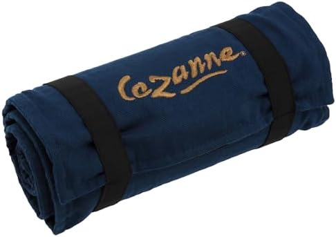 Cezanne Artist Pencil Case - Durable Blue Cotton Canvas Roll-Up Travel Art Case w/ Zipper Art Pouch for Artists, Professionals - Lightweight, Portable Organization - up to 72 Colored Pencils by Unknown