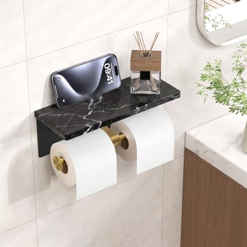 FORIOUS Toilet Paper Holder with Shelf, Commercial Toilet Paper Dispensers - Image 2